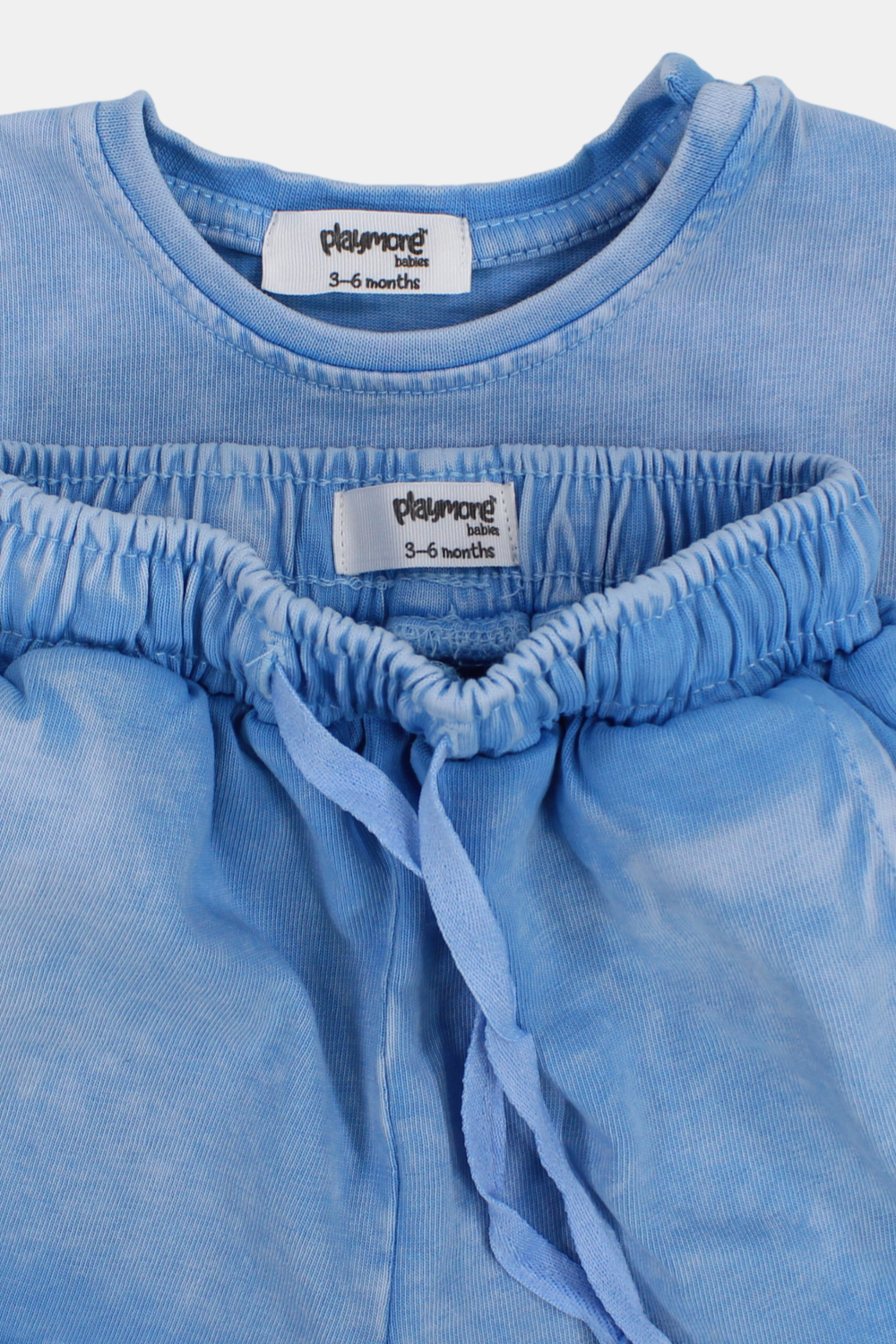 Unisex Baby Babyblue "Go Play More" Outfit Set