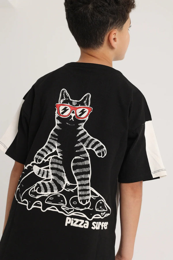 Unisex Kids Cotton Outfit Set – Black
