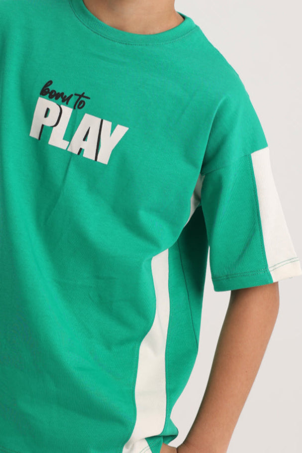 Unisex Kids Cotton Outfit Set – Green