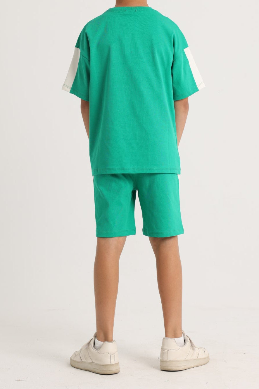 Unisex Kids Cotton Outfit Set – Green