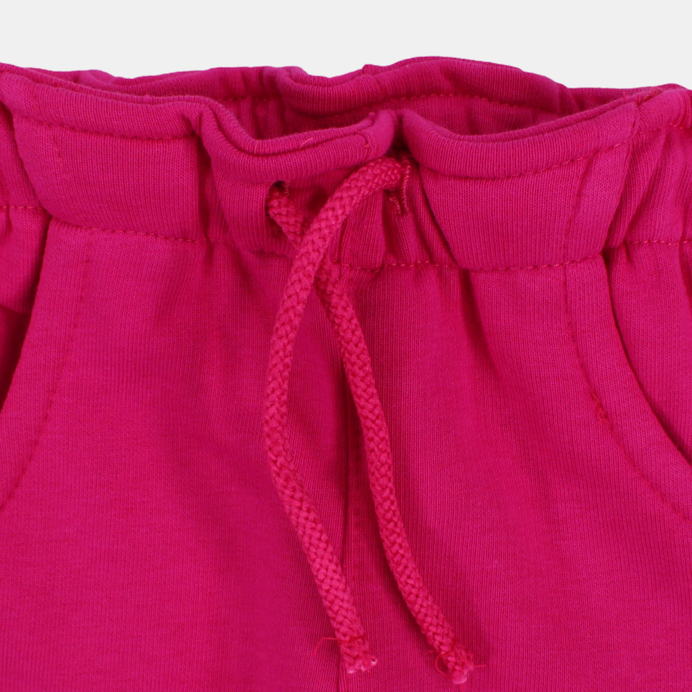 Unisex Baby Fuchsia Cotton Short