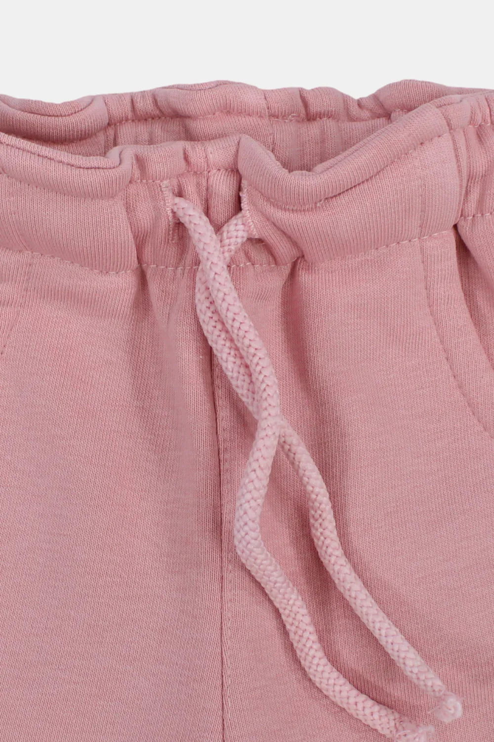 Unisex Baby Dusty Pink Cotton Shorts