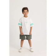 Unisex Kids Cotton T-Shirt – Off-white "Playing Outdoors"