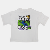 Unisex Baby Off-white Pyramids Cotton T-Shirt