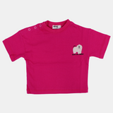 Unisex Baby Fuchsia "Don’t You Think" Cotton T-Shirt