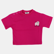 Unisex Baby Fuchsia "Don’t You Think" Cotton T-Shirt
