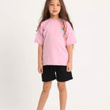 Unisex Kids Pink "NORTH COAST LOVIN" Short-Sleeved T-Shirt