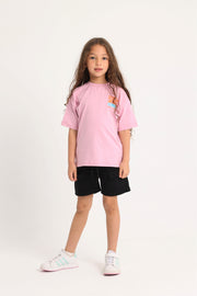 Unisex Kids Pink "NORTH COAST LOVIN" Short-Sleeved T-Shirt