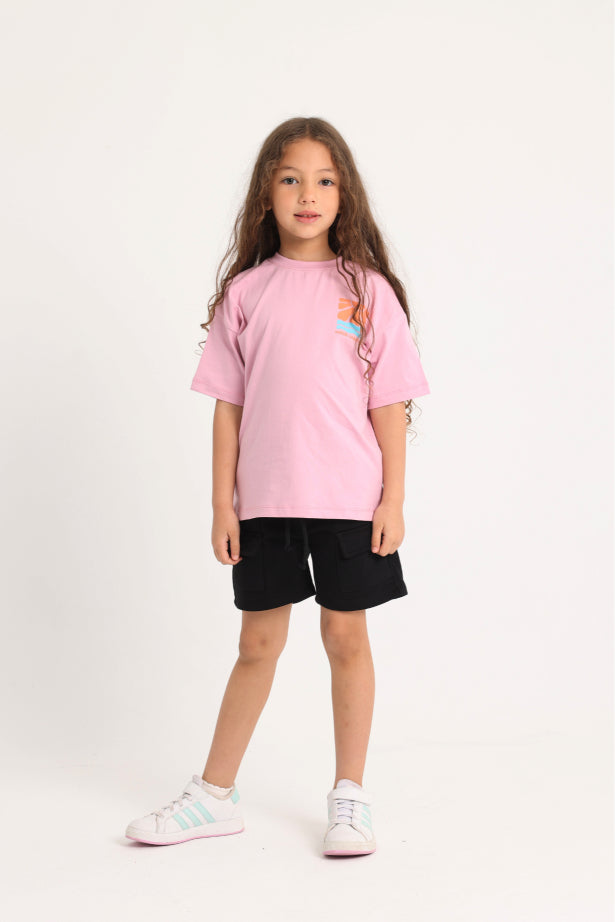 Unisex Kids Pink "NORTH COAST LOVIN" Short-Sleeved T-Shirt