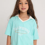 Unisex Kids Cotton T-Shirt – Aqua "PLAYMORE"