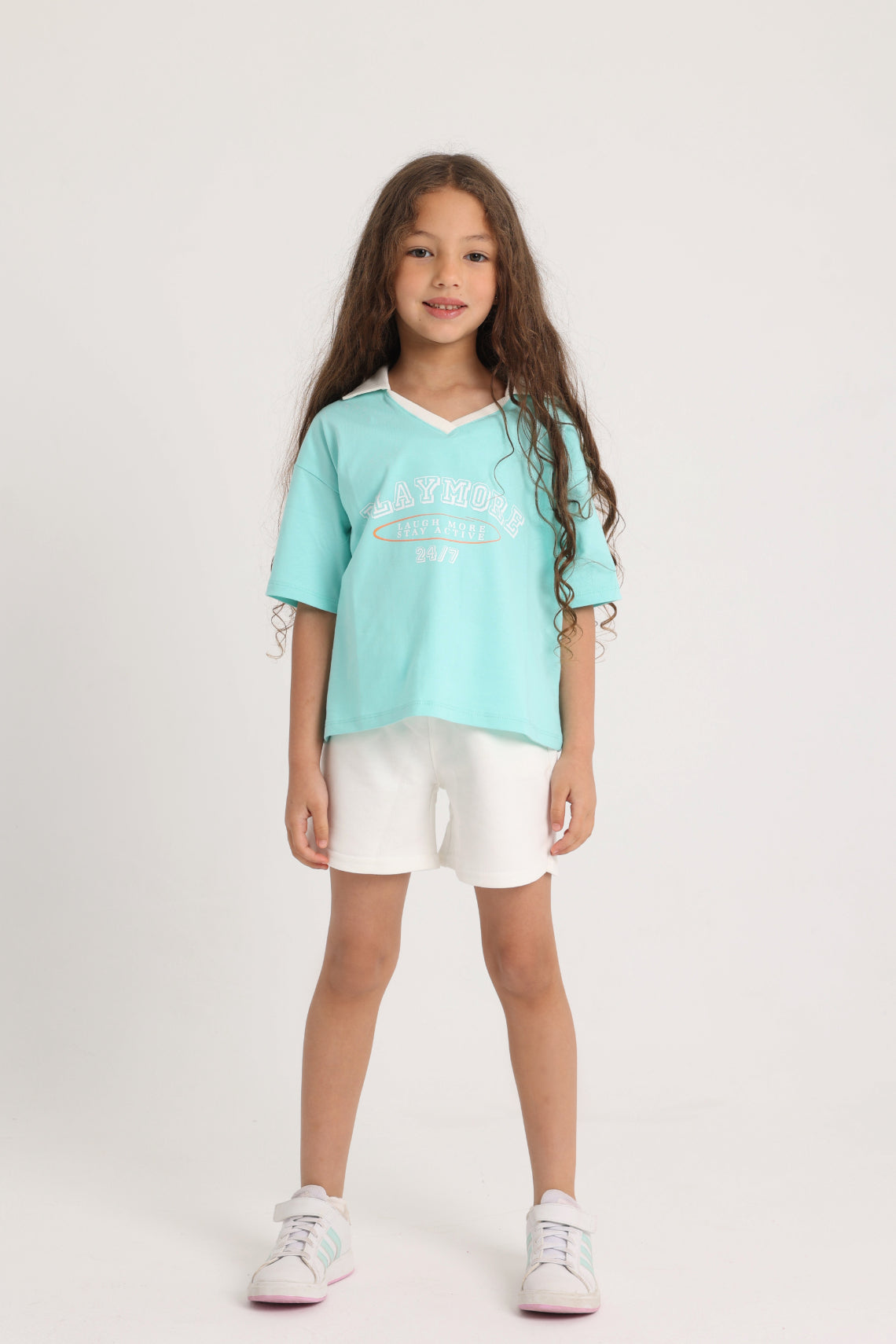 Unisex Kids Cotton T-Shirt – Aqua "PLAYMORE"