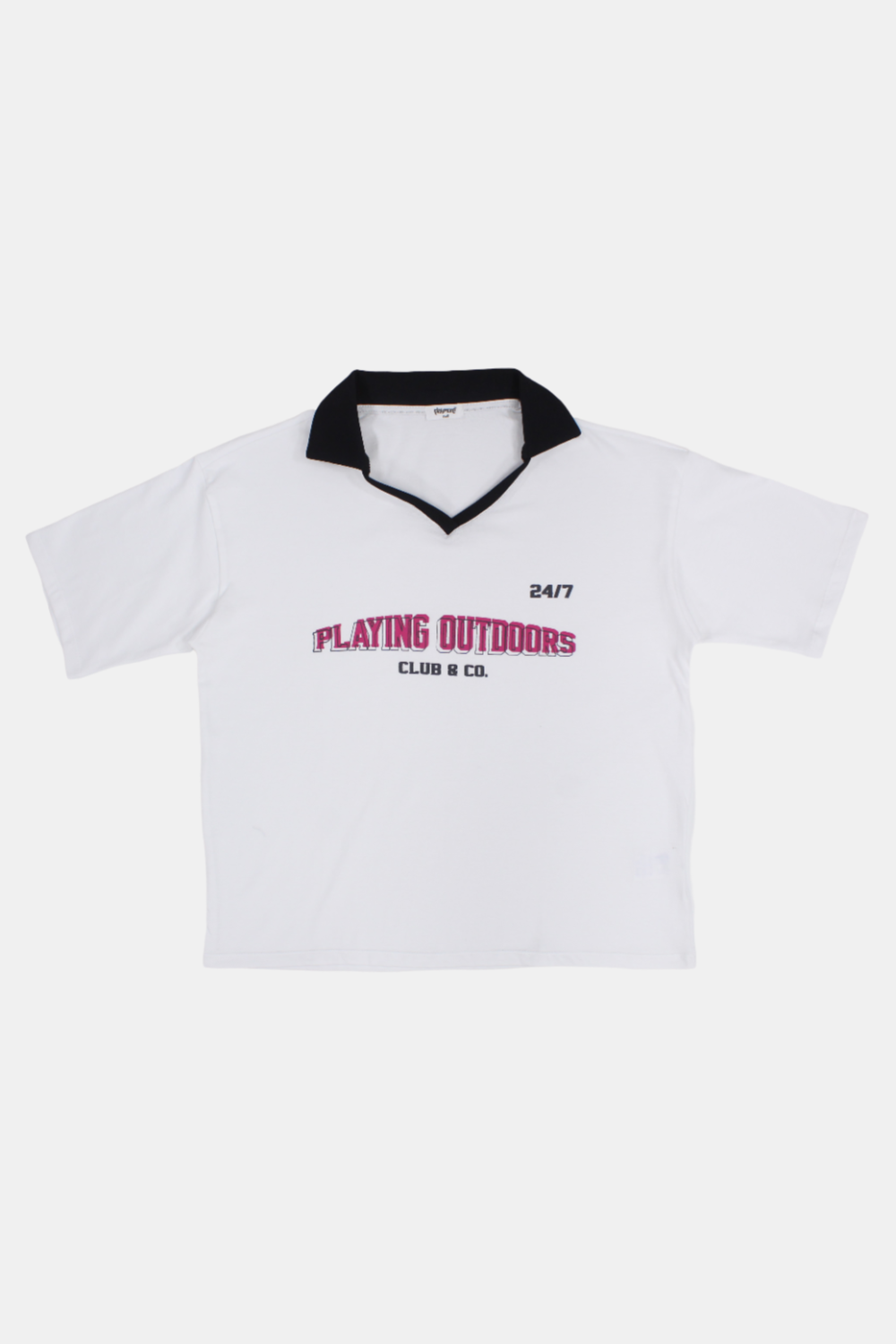 Unisex White "PLAYING OUTDOORS" T-Shirt
