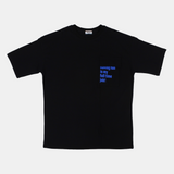 Unisex Black Cotton T-Shirt – "Full Time Job" Print