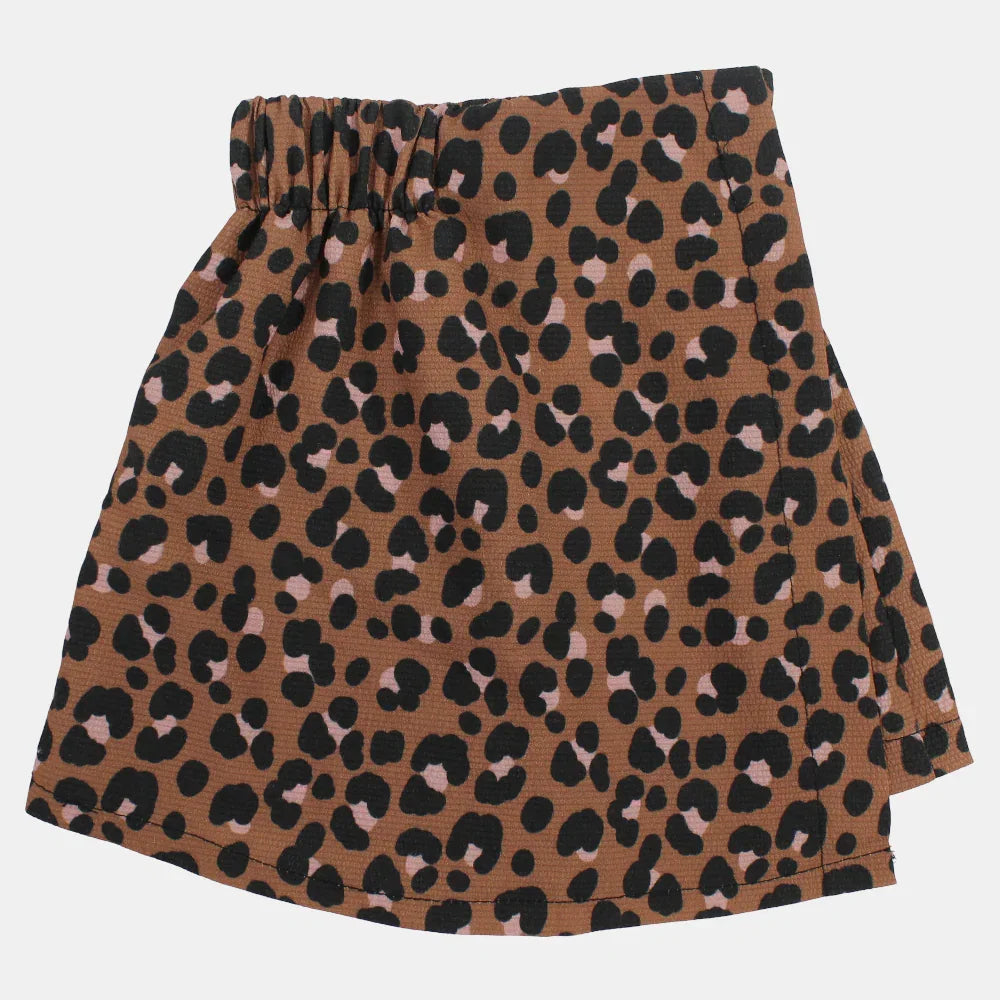 Baby Girls Skirt/Shorts – Brown Leopard - Clothing - Playmore