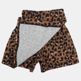 Baby Girls Skirt/Shorts – Brown Leopard