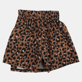 Baby Girls Skirt/Shorts – Brown Leopard