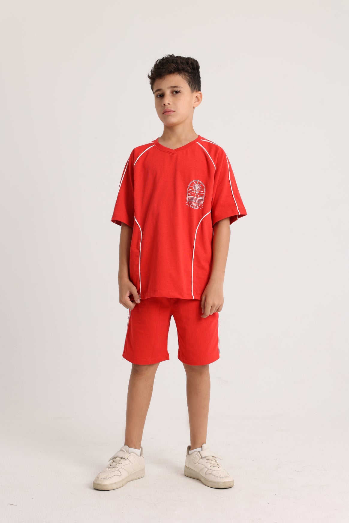 Unisex Red 2-Piece Outfit Set