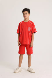 Unisex Red 2-Piece Outfit Set
