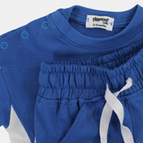 Unisex Baby Blue 2-Piece Outfit Set - "Playing Outdoors" Design