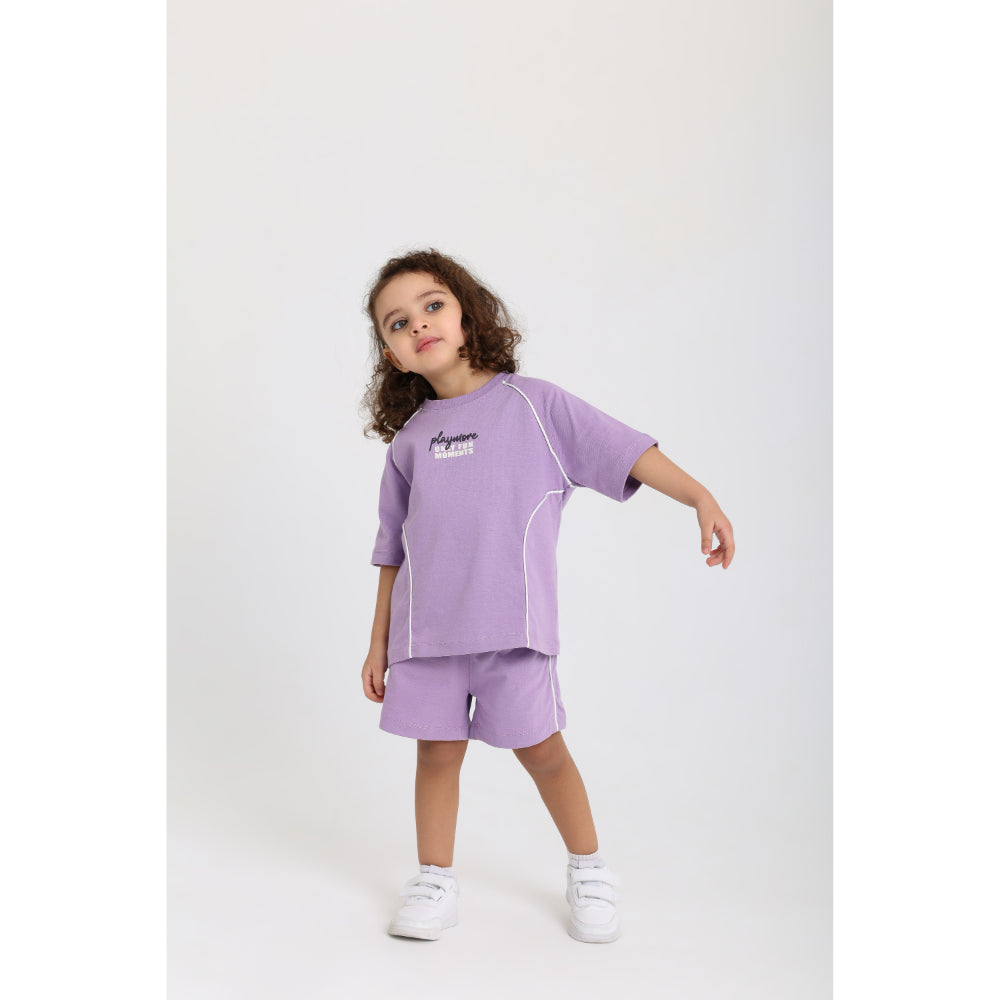 Unisex Baby 2-Piece Outfit Set – Purple