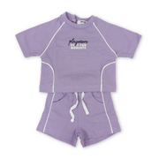 Unisex Baby 2-Piece Outfit Set – Purple
