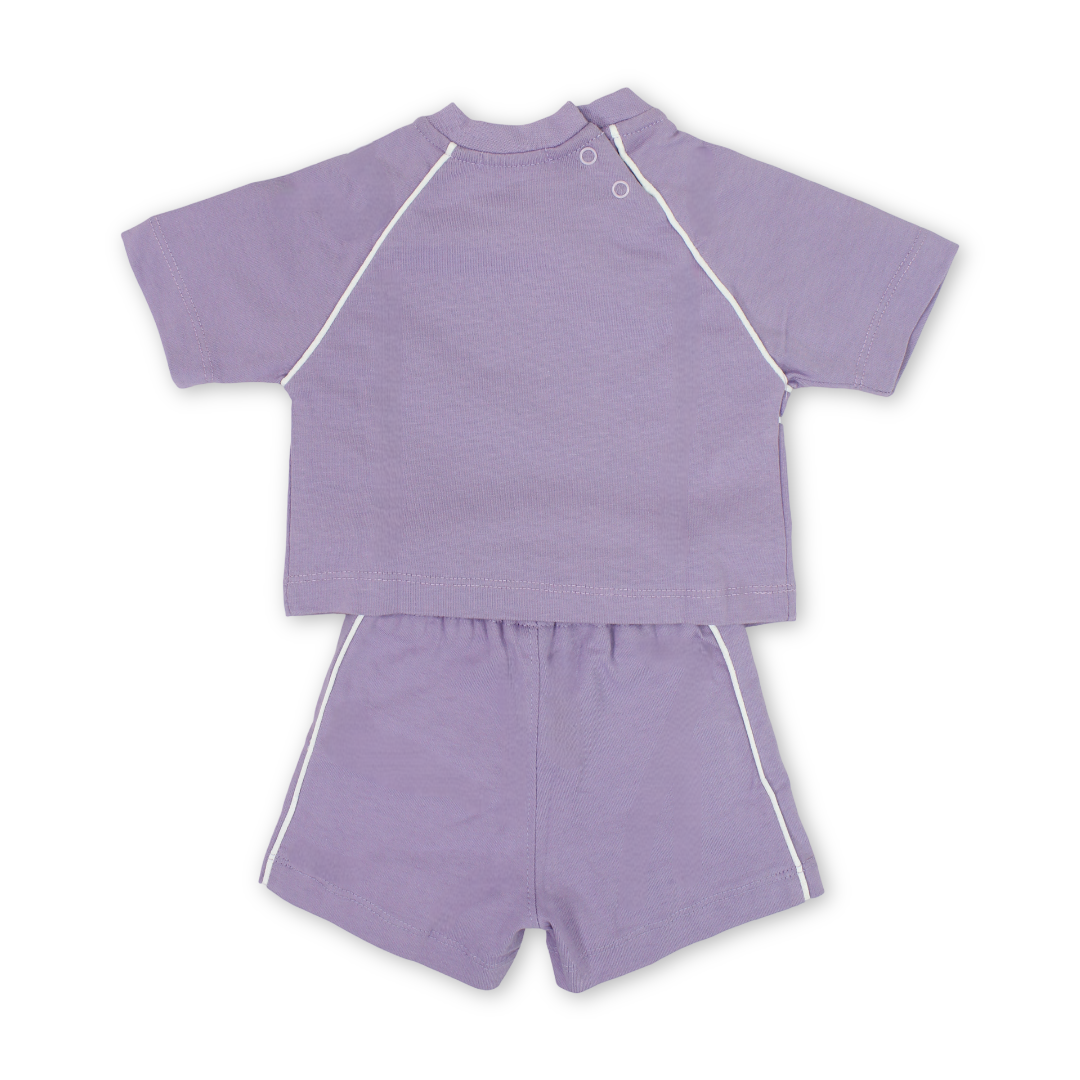 Unisex Baby 2-Piece Outfit Set – Purple