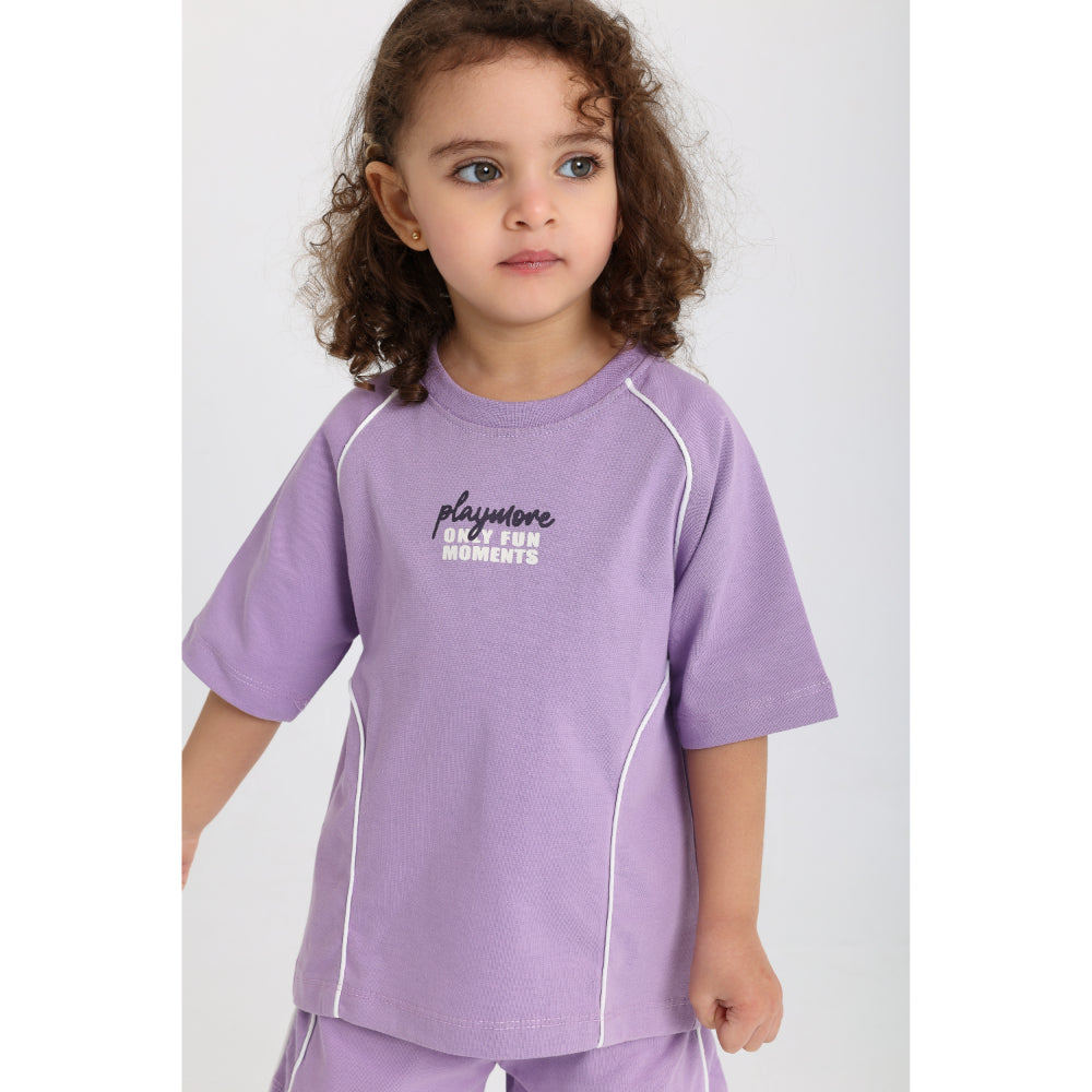 Unisex Baby 2-Piece Outfit Set – Purple