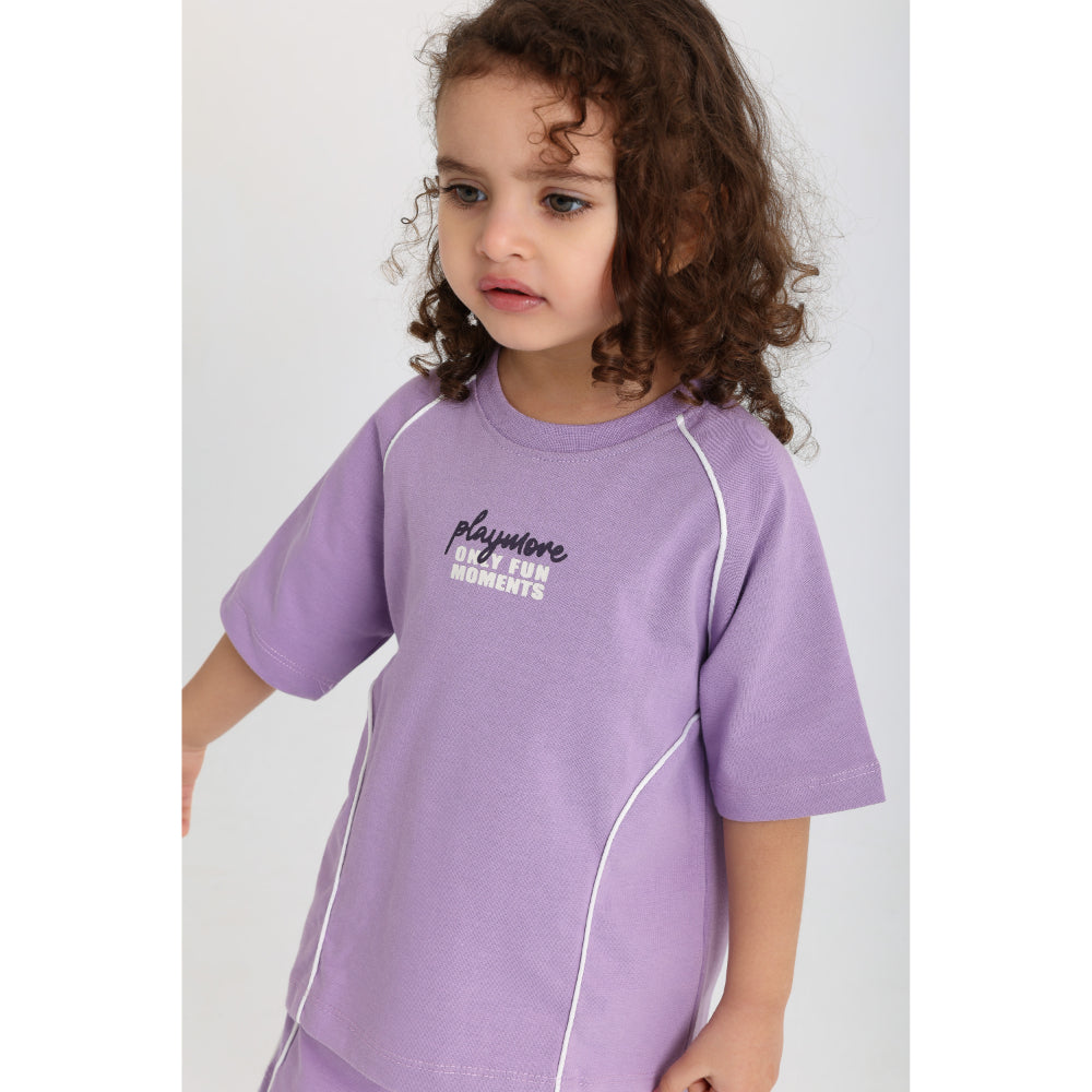 Unisex Baby 2-Piece Outfit Set – Purple