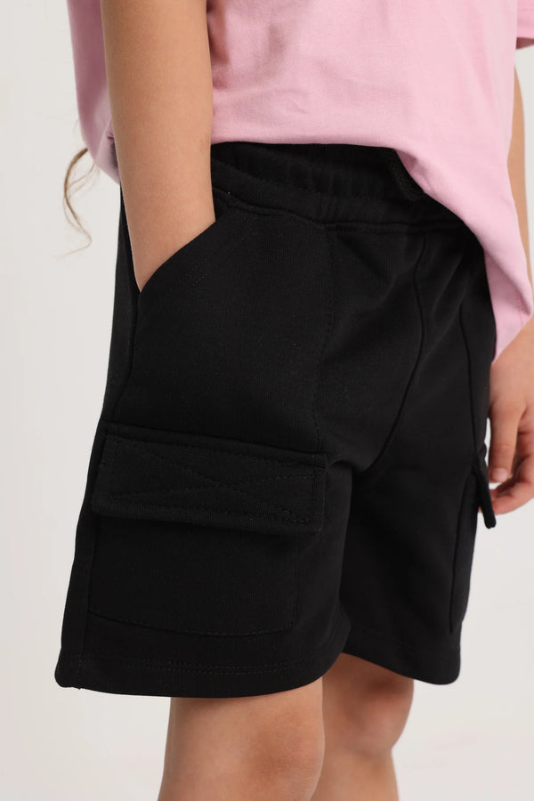 Unisex Cotton Shorts – Black