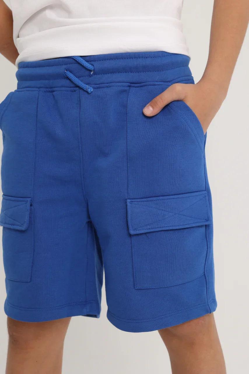 Unisex Cotton Shorts – Blue