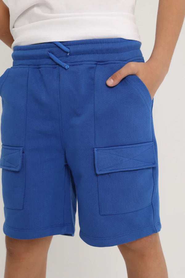 Unisex Cotton Shorts – Blue