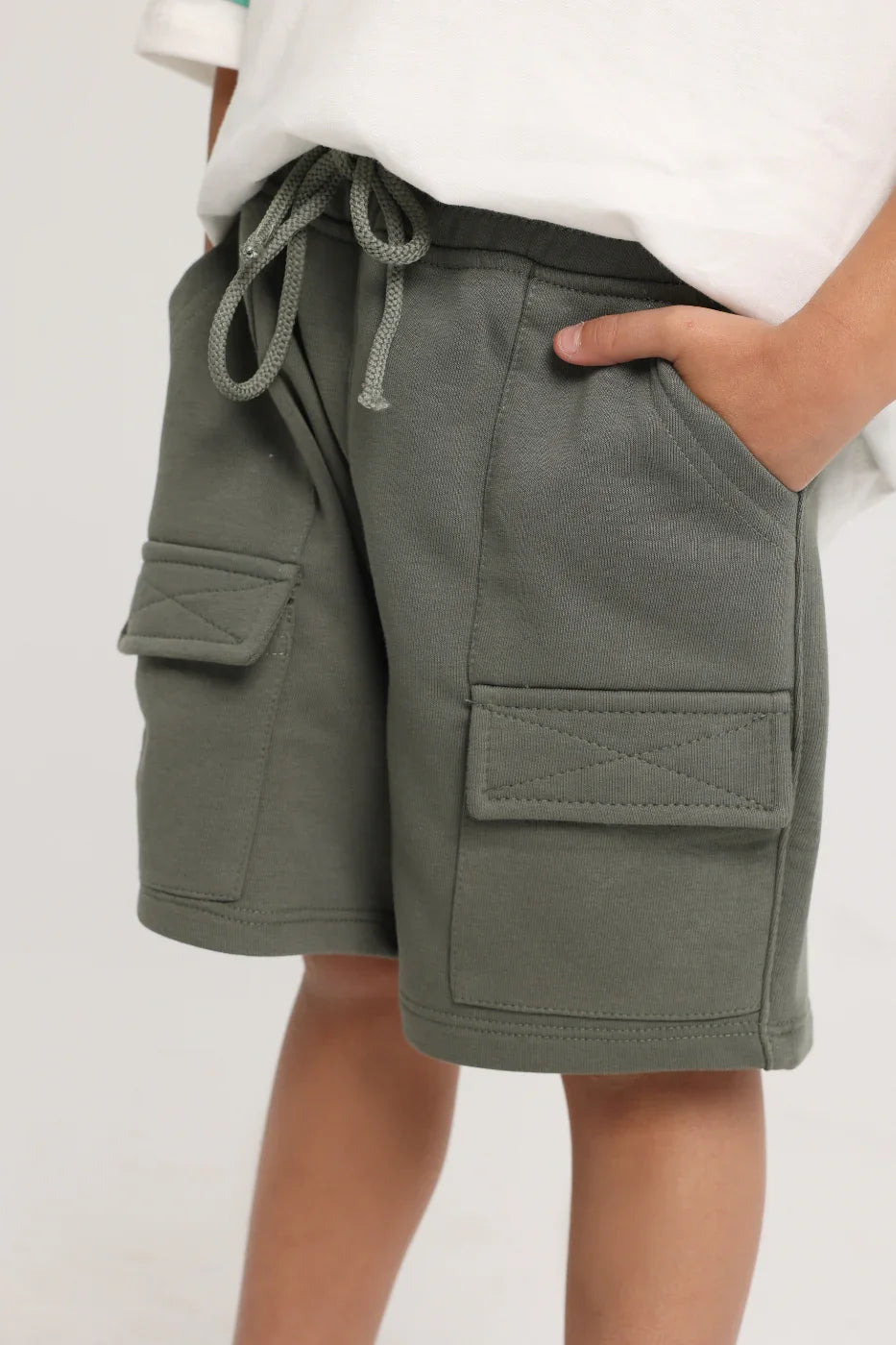 Unisex Cotton Shorts – Olive