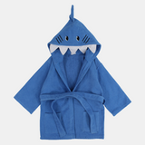 Unisex Kids Swim Robe – Blue Shark