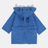 Unisex Kids Swim Robe – Blue Shark