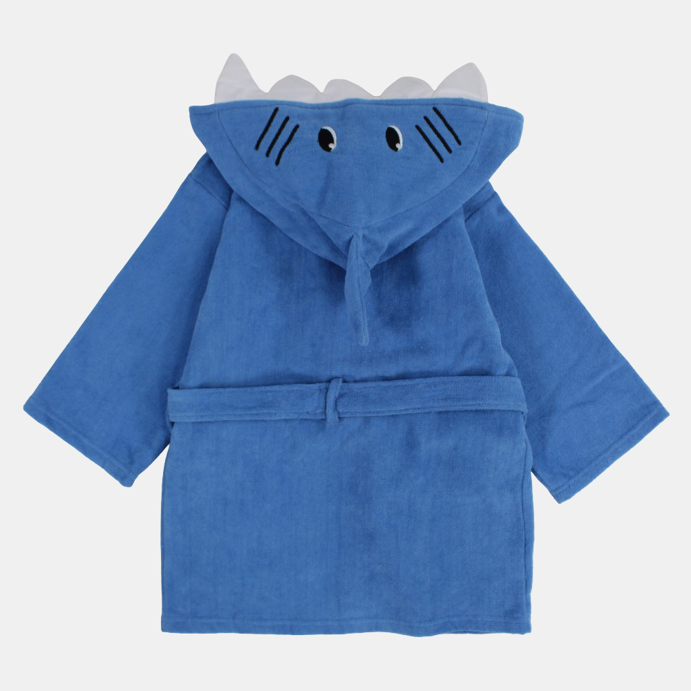 Unisex Kids Swim Robe – Blue Shark