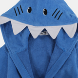 Unisex Baby Swim Robe - Blue Shark