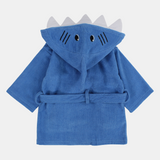 Unisex Baby Swim Robe - Blue Shark