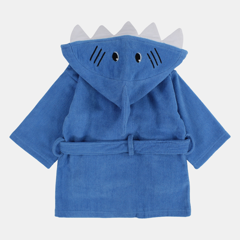 Unisex Baby Swim Robe - Blue Shark
