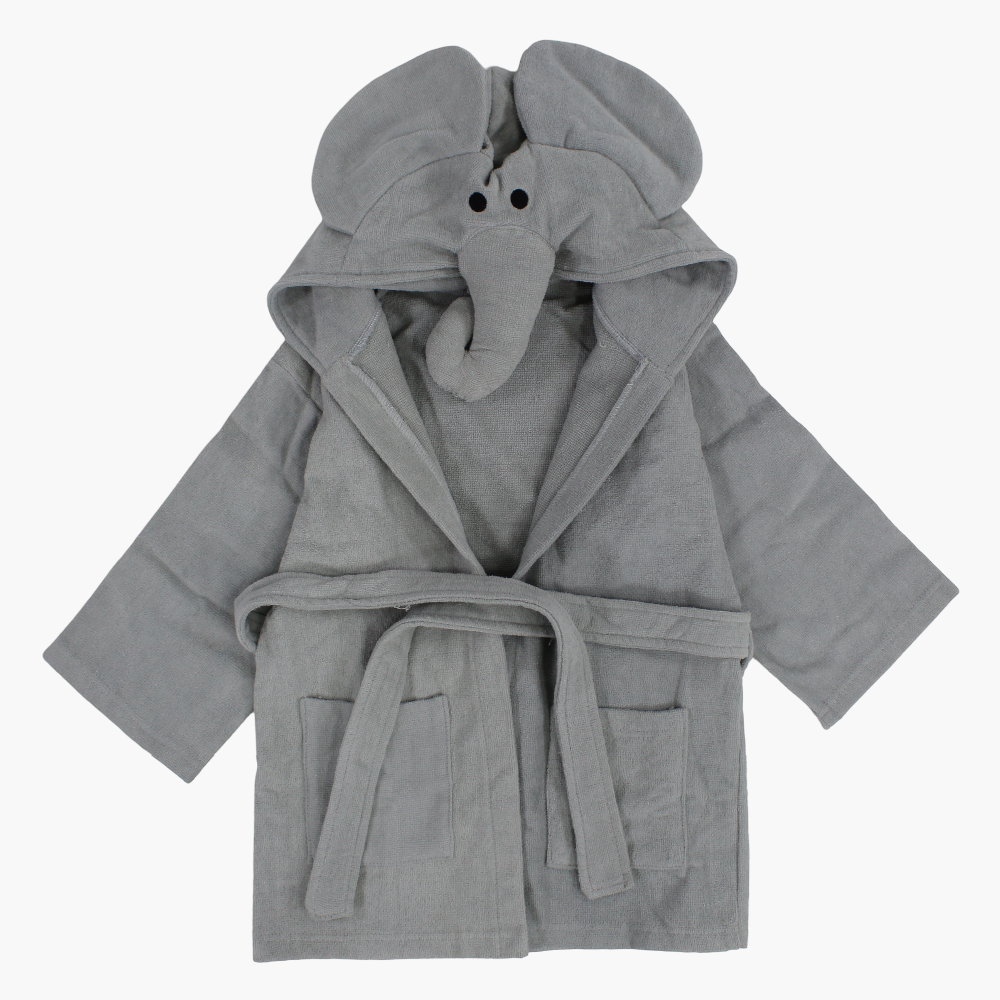 Unisex Swim Robe – Grey Elephant Design