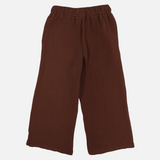 Girls Cotton Pants – Brown