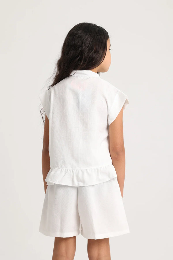 Girls Blouse – Off-White