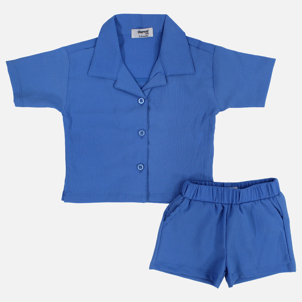 Unisex Baby 2-Piece Outfit Set – Blue
