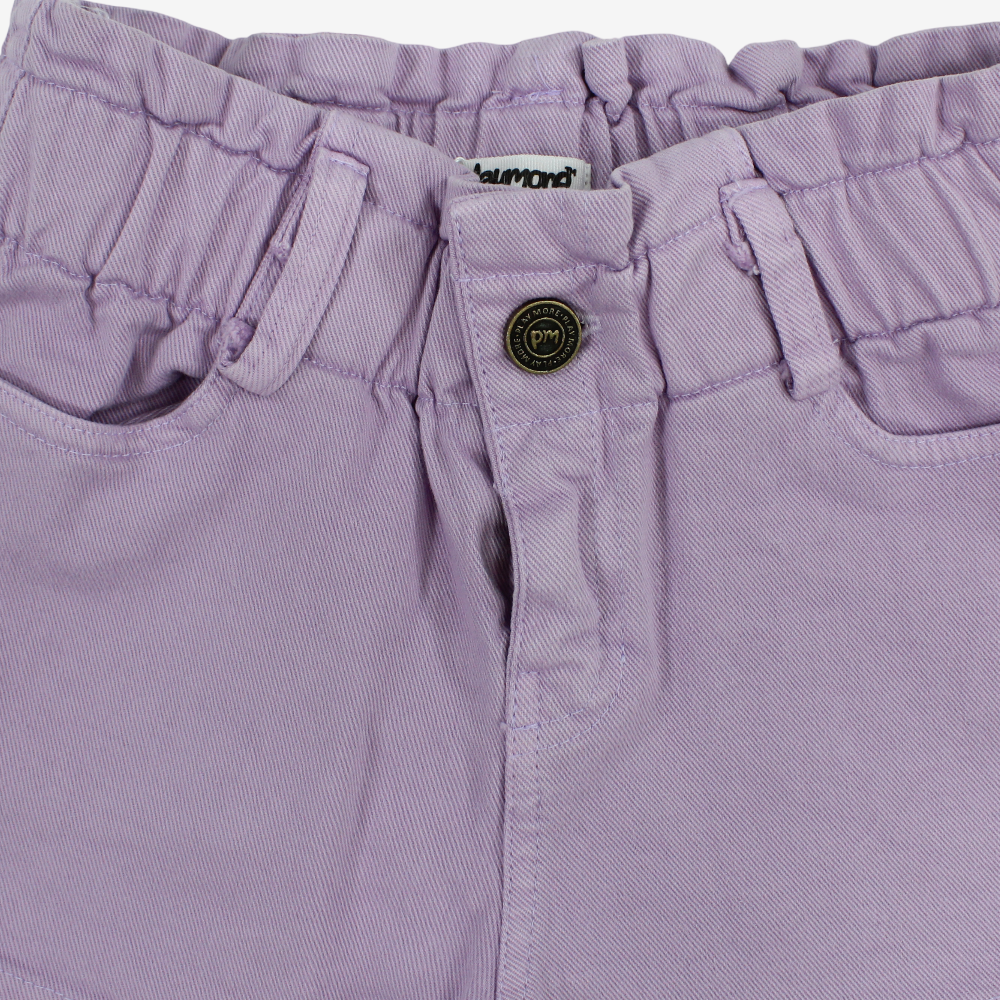 Girls Gabardine Shorts – Purple
