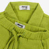 Unisex Baby Cotton 2-Piece Outfit Set – Light Green