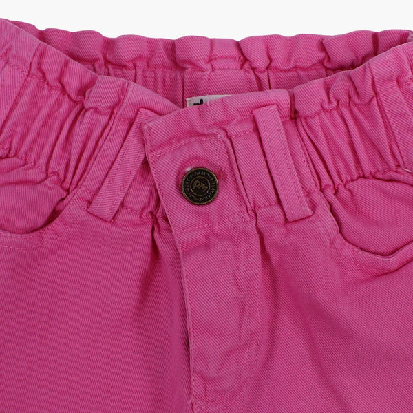 Girls Gabardine Shorts – Fuchsia