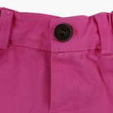 Baby Girls Gabardine Shorts – Fuchsia