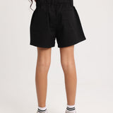Girls Gabardine Shorts – Black