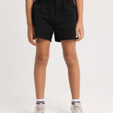 Girls Gabardine Shorts – Black