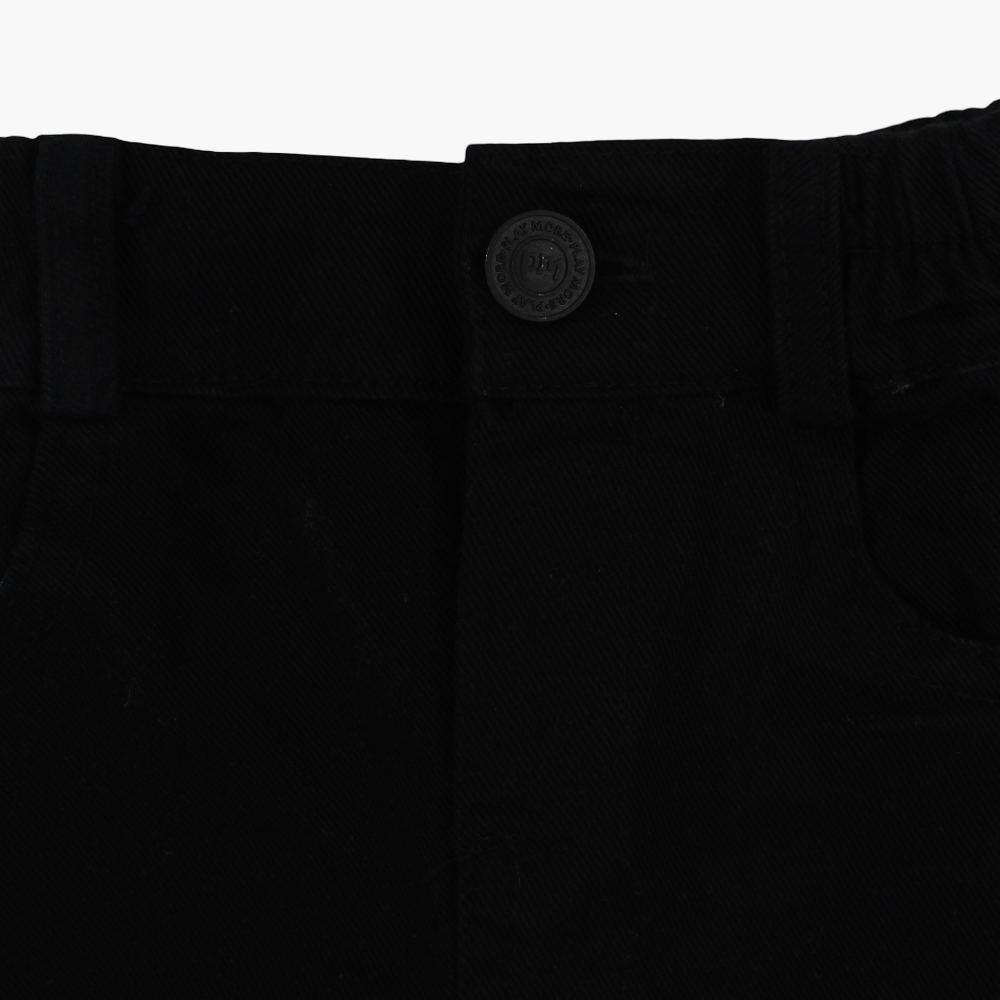 Baby Girls Gabardine Shorts – Black