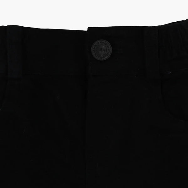 Baby Girls Gabardine Shorts – Black